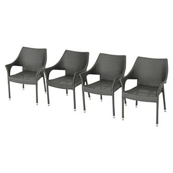 Christopher Knight Home Cliff Outdoor Wicker Chairs Set