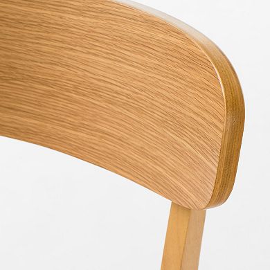 Fabric-upholstered Wood Dining Chairs (Set of 2) by Christopher Knight home