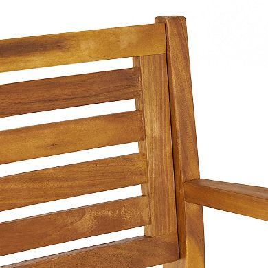 Hermosa Acacia Wood Cushioned Bar Stool (Set of 4) by Christopher Knight Home