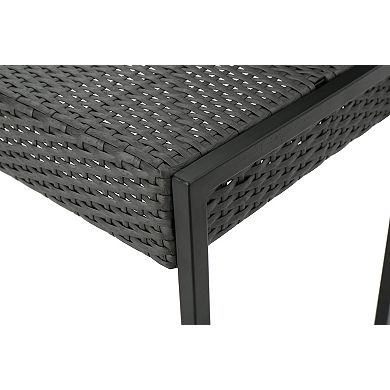 Conway Outdoor Wicker Barstool (Set of 2) by Christopher Knight Home