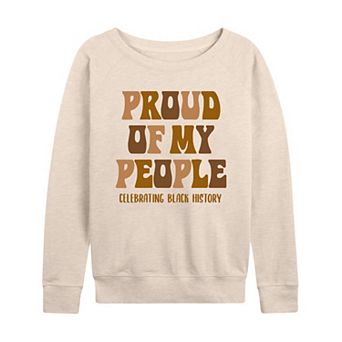 Plus Size Proud Of My People French Terry Long Sleeve Tee