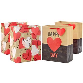 Hallmark 4 pc Large Valentine’s Day Gift Bag Set