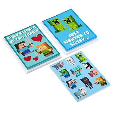 Hallmark 24-pk. Minecraft Valentine's Day Cards & Stickers Set