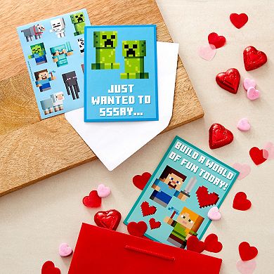 Hallmark 24-pk. Minecraft Valentine's Day Cards & Stickers Set