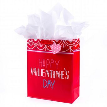 Hallmark XL Happy Valentine's Day Gift Bag & Tissue Paper