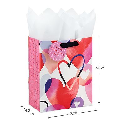 Hallmark Valentine's Day Medium Gift Bag with Hearts
