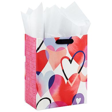 Hallmark Valentine's Day Medium Gift Bag with Hearts