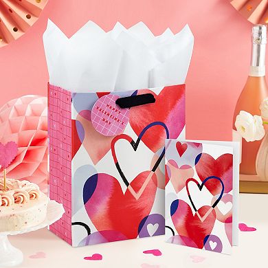 Hallmark Valentine's Day Medium Gift Bag with Hearts