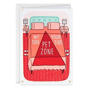 Hallmark Valentine's Day Card Pet Zone Design