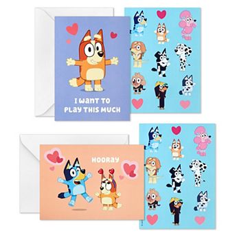 Hallmark Bluey Valentine Cards & Stickers