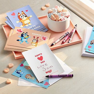 Hallmark Bluey Valentine Cards & Stickers
