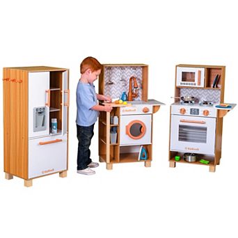 KidKraft 3 pc Wooden Play Kitchen with Lights & Sounds