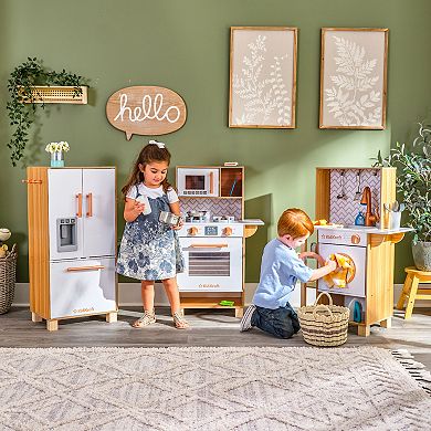 KidKraft 3-pc. Wooden Play Kitchen with Lights & Sounds