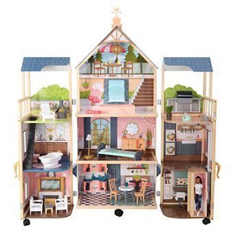 KidKraft Secret Reveal Wooden Mansion Dollhouse with Lights & Sounds