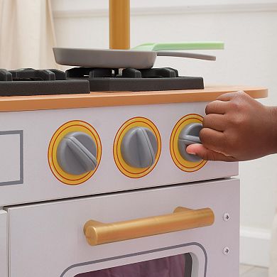 KidKraft Vintage Wooden Play Kitchen with 9 Accessories