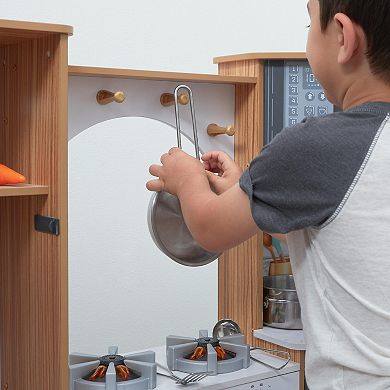 KidKraft Ultimate Corner Wooden Play Kitchen with Lights & Sounds