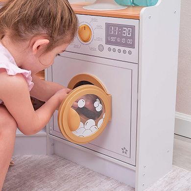 KidKraft Ultimate Corner Wooden Play Kitchen with Lights & Sounds