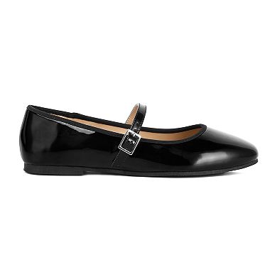 London Rag Posy Women's Classic Mary Jane Flats With Strap Detail