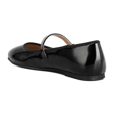 London Rag Posy Women's Classic Mary Jane Flats With Strap Detail