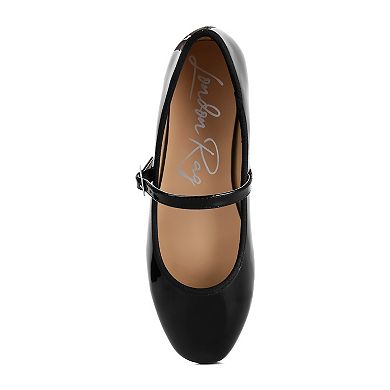 London Rag Posy Women's Classic Mary Jane Flats With Strap Detail