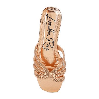 London Rag Dindy Women's Rhinestone Cut Out Flats