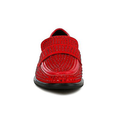 London Rag Rhinestones Embellished Women's Loafers
