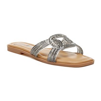 London Rag Minople Women's Embellished Flat Sandals