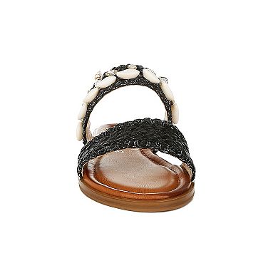 London Rag Shellfish Raffia Women's Slip-On Sandals