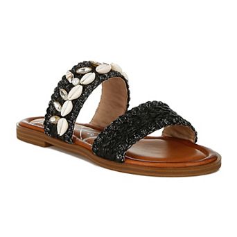 London Rag Shellfish Raffia Women's Slip-On Sandals