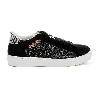 London Rag Cosmolight Women's Faux Leather Glitter Sneakers