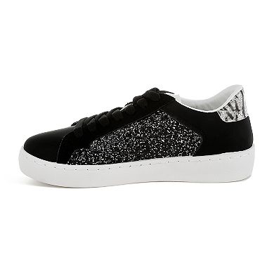 London Rag Cosmolight Women's Faux Leather Glitter Sneakers