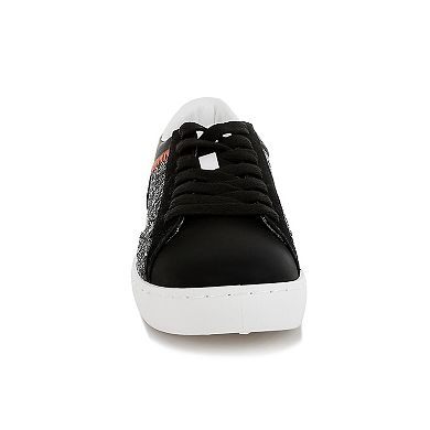 London Rag Cosmolight Women's Faux Leather Glitter Sneakers