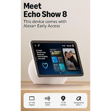 Amazon Echo Show 8 Smart Display with 8.7-Inch HD Display & Spatial Audio
