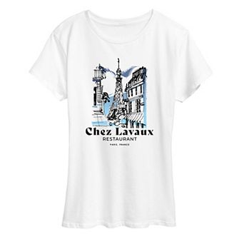 Women's Emily in Paris Chez Lavaux Restaurant Graphic Tee