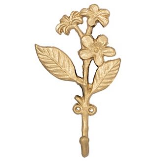 Belle Maison Floral Iron Hook Wall Decor