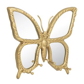 Belle Maison Iron Mirrored Butterfly Wall Hook