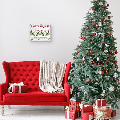 Masterpiece Candy Cane Lane Canvas Wall Art