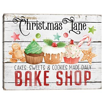 Masterpiece Christmas Bake Shop Canvas Wall Art