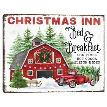 Masterpiece Christmas Bed & Breakfast Canvas Wall Art