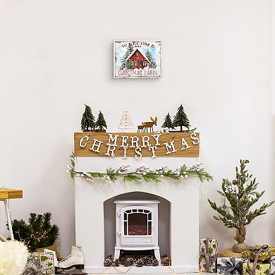 Masterpiece Christmas Cabin Canvas Wall Art