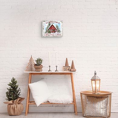 Masterpiece Christmas Cabin Canvas Wall Art