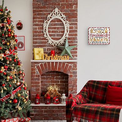 Masterpiece Christmas Gingerbread Cookies Canvas Wall Art