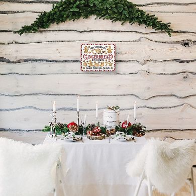 Masterpiece Christmas Gingerbread Cookies Canvas Wall Art