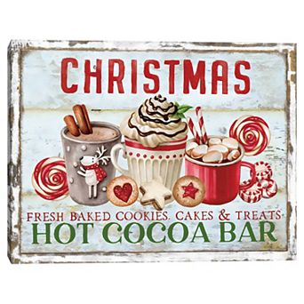 Masterpiece Christmas Treats & Hot Cocoa Bar Canvas Wall Art