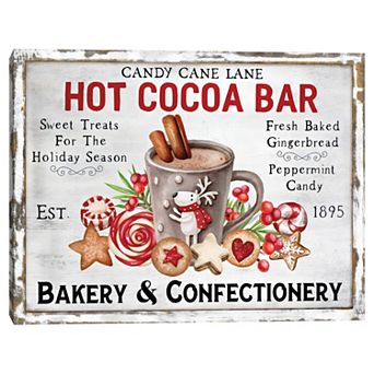 Masterpiece Christmas Hot Cocoa Bar Canvas Wall Art