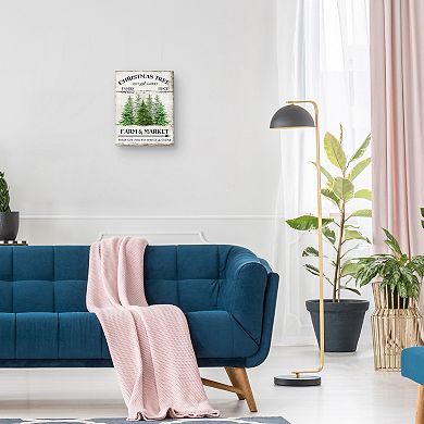 Masterpiece Christmas Tree Farm & Market Canvas Wall Art