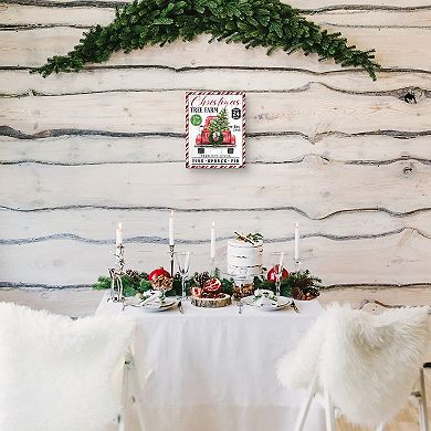 Masterpiece Christmas Tree Farm Truck Canvas Wall Art