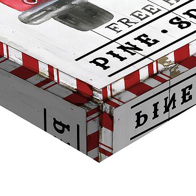 Masterpiece Christmas Tree Farm Truck Canvas Wall Art