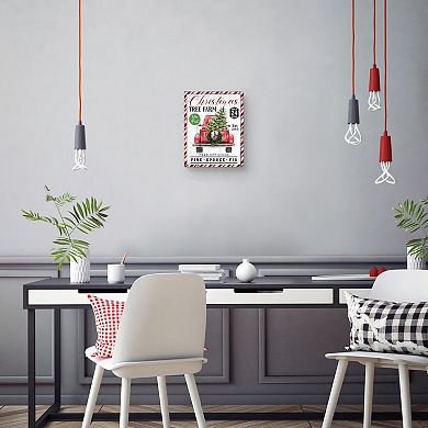 Masterpiece Christmas Tree Farm Truck Canvas Wall Art