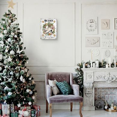 Masterpiece Farmhouse Christmas Wreath Canvas Wall Art